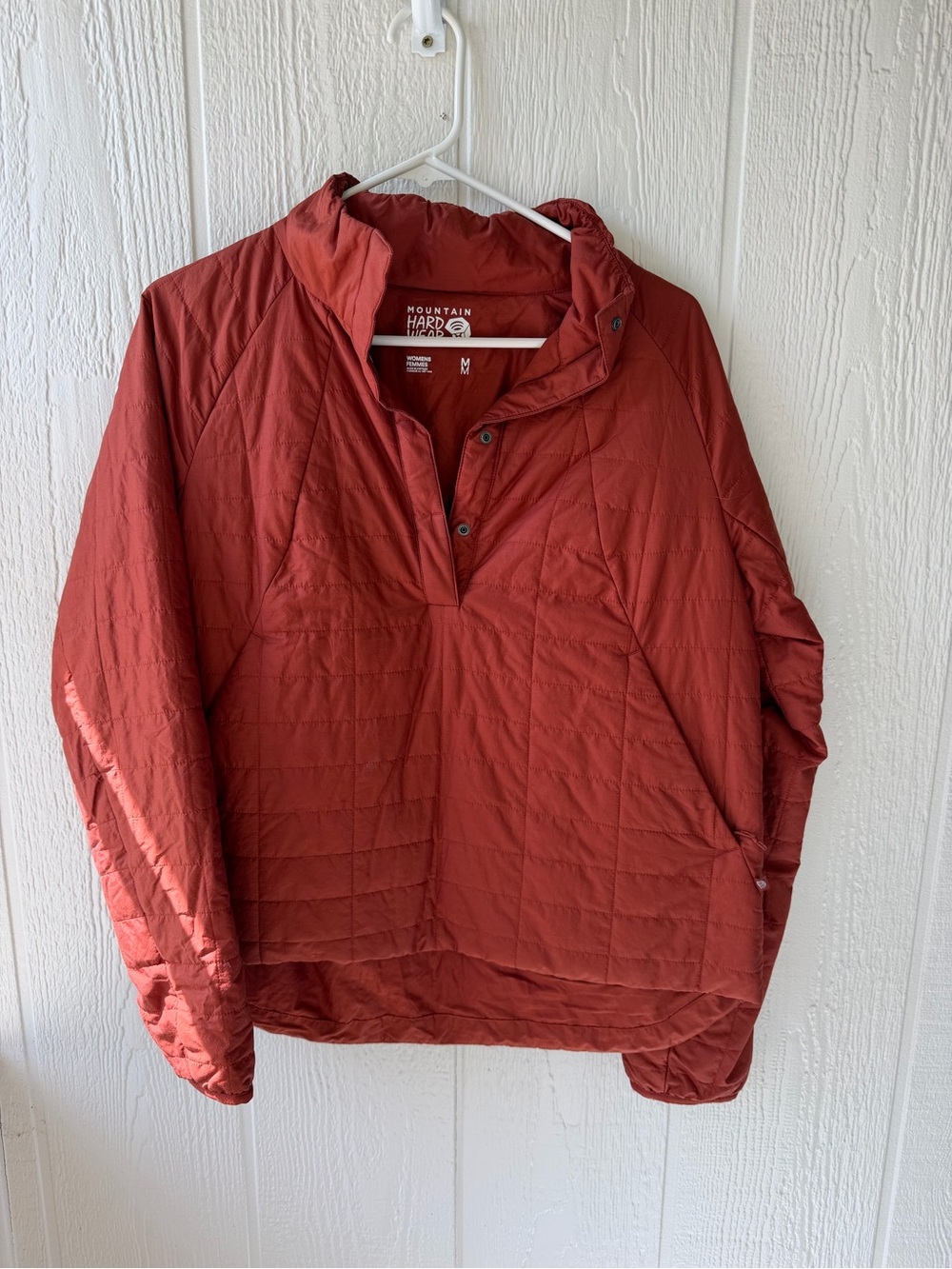 Mountain Hardwear Quilted Snap Pullover - Rust